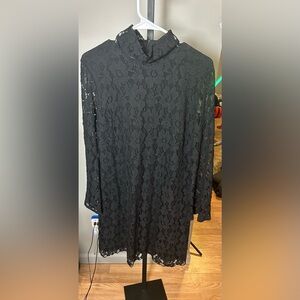 INC Black Lace Dress